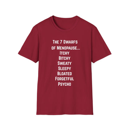 7 Dwarfs of Menopause T-shirt