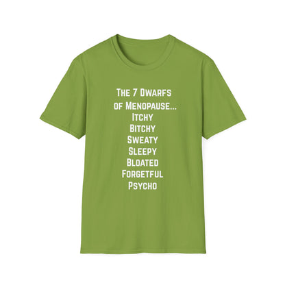 7 Dwarfs of Menopause T-shirt