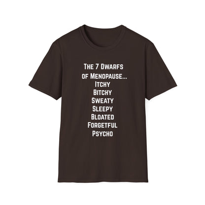 7 Dwarfs of Menopause T-shirt