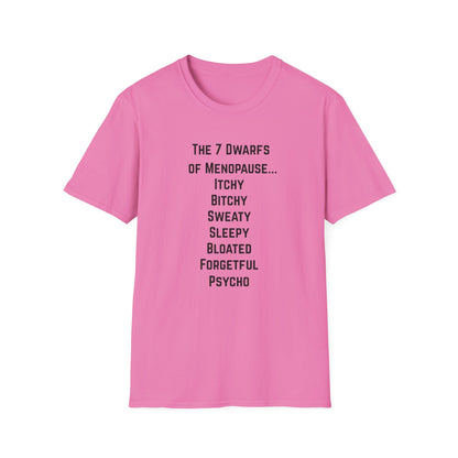 7 Dwarfs of Menopause T-shirt