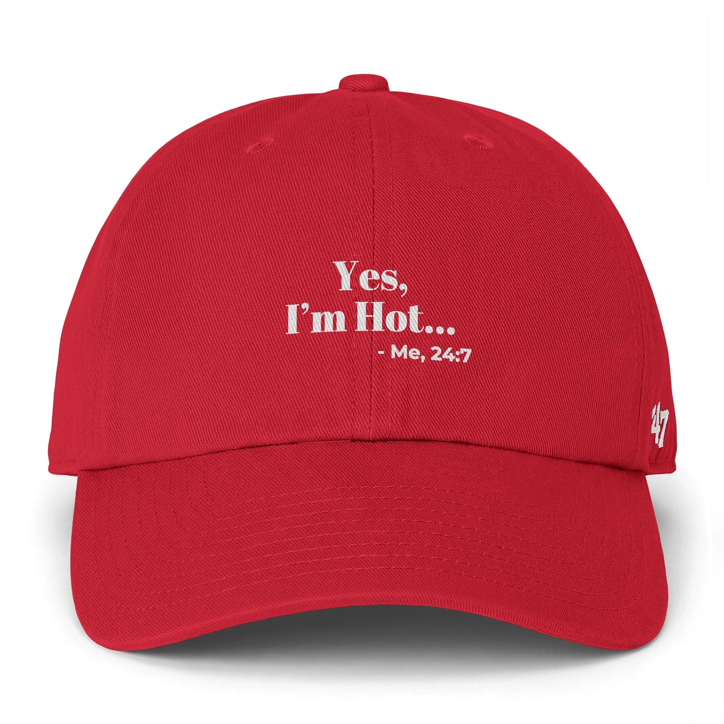 Yes  I'm Hot... Me 24:7  Hat, Funny Menopause Baseball Cap for Women