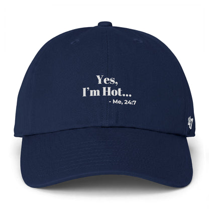 Yes  I'm Hot... Me 24:7  Hat, Funny Menopause Baseball Cap for Women