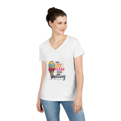 One Hot Flash From Melting V-Neck T-Shirt