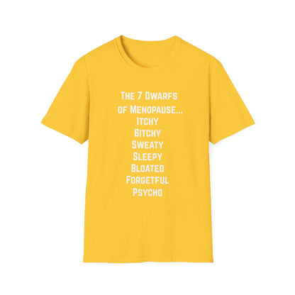 7 Dwarfs of Menopause T-shirt