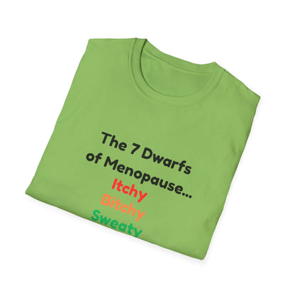 7 Dwarfs of Menopause T-shirt