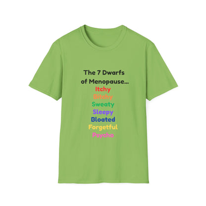 7 Dwarfs of Menopause T-shirt