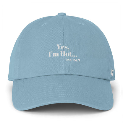 Yes  I'm Hot... Me 24:7  Hat, Funny Menopause Baseball Cap for Women
