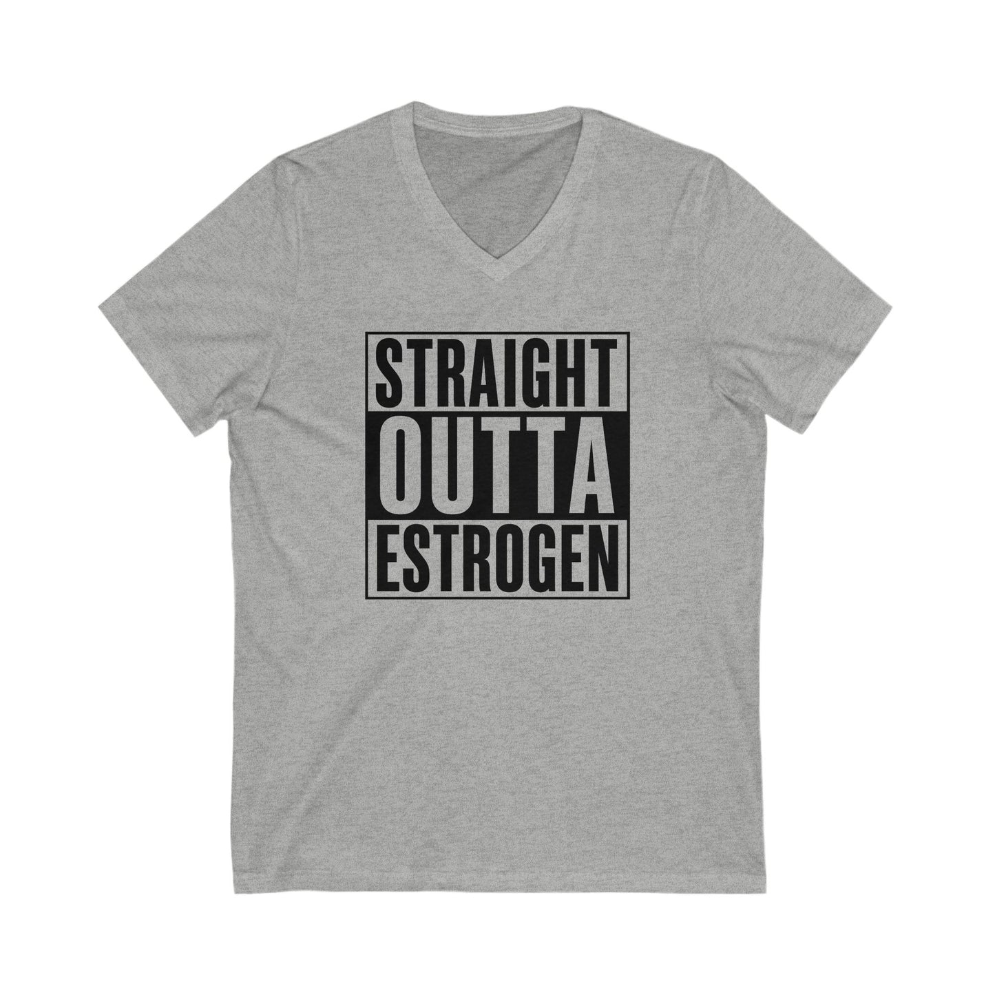 Straight Outta Estrogen Softstyle V-Neck T-Shirt