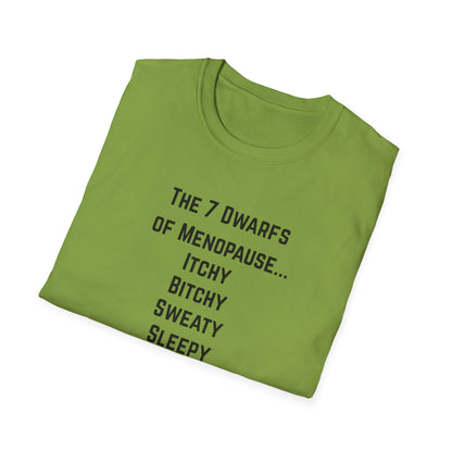 7 Dwarfs of Menopause T-shirt
