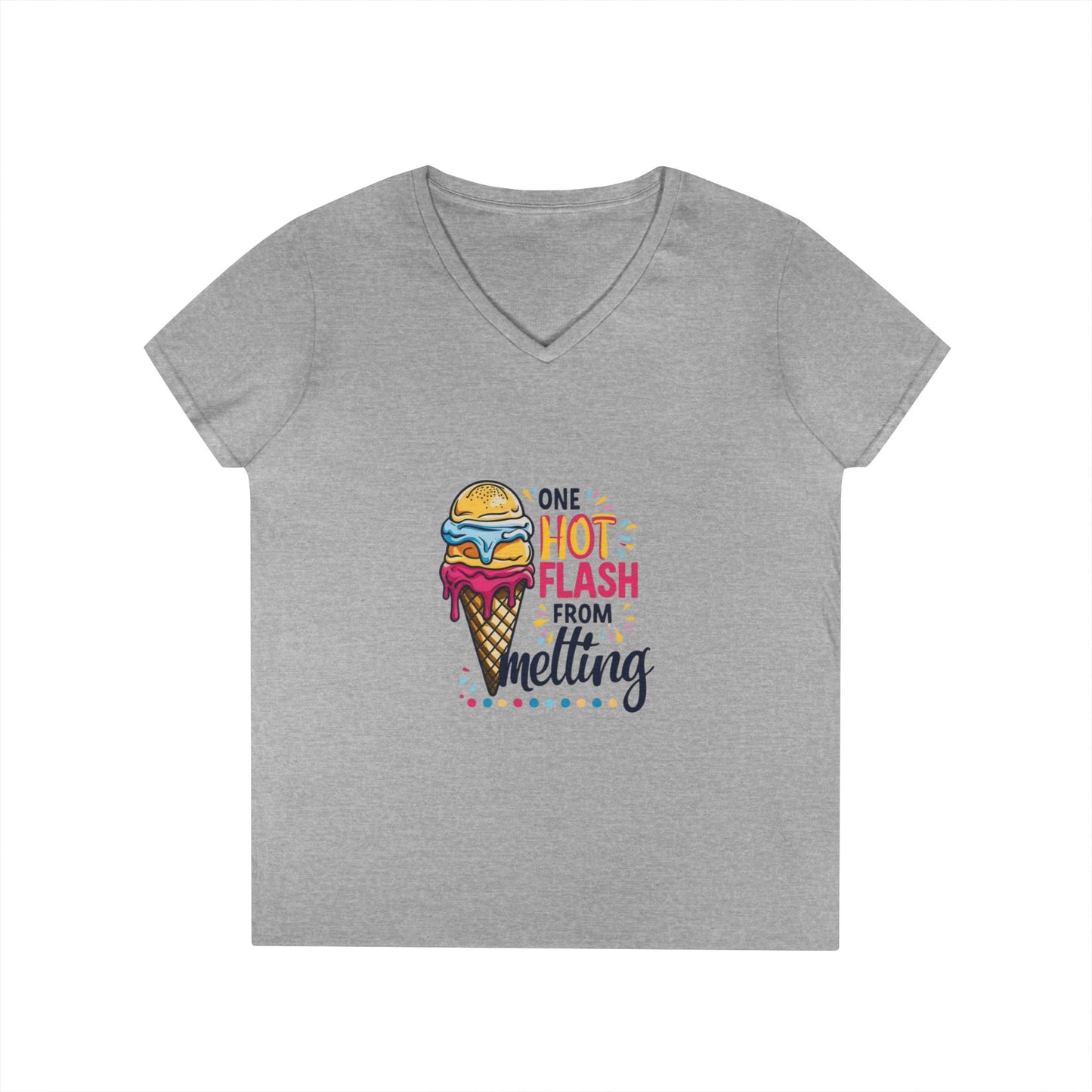 One Hot Flash From Melting V-Neck T-Shirt