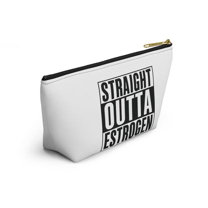 Straight Outta Estrogen Accessory Pouch, Makeup Bag, Menopause Gift, Funny Cosmetic Case, Funny Menopause Travel Pouch