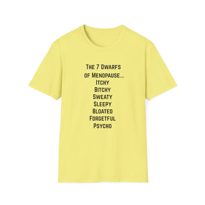 7 Dwarfs of Menopause T-shirt