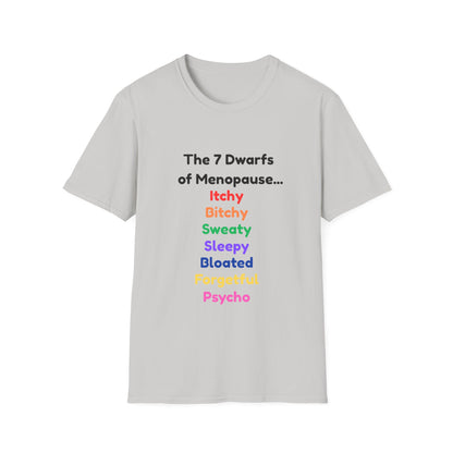 7 Dwarfs of Menopause T-shirt