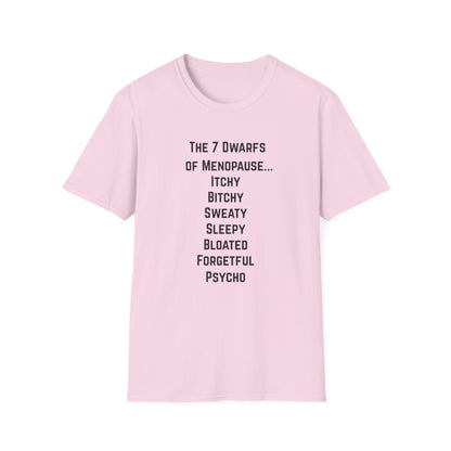 7 Dwarfs of Menopause T-shirt
